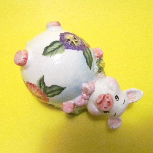 Pansy pig figurines Two piece set - Picture 5 of 8